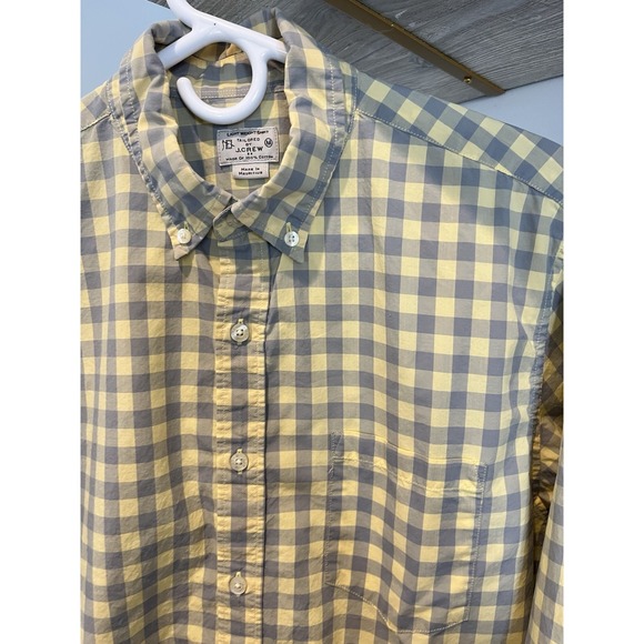 J.Crew Plaid Shirt Mens M Slim Fit Academia 100% Cotton - Picture 2 of 2
